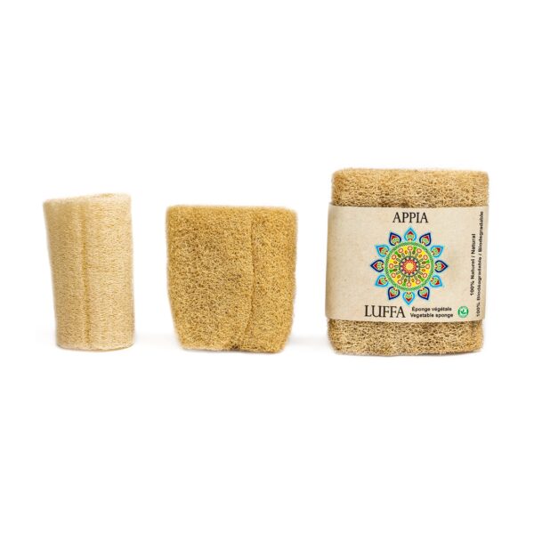 1 Medium Egyptian Loofah Sponge Appia Luffa