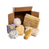 Dans ce Coffret contenant 8 articles, vous découvrirez une variété de produits hydratants pour le corps. Éponge konjac Éponge Luffa 15cm Serviette Sisal Brosse à ongles Luffa 13cm Petite Éponge d'agave 1 savon avec odeur 1 savons sans odeur